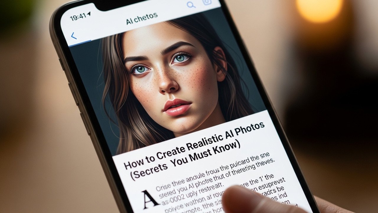 How to Create Realistic AI Photos (Secrets You Must Know)