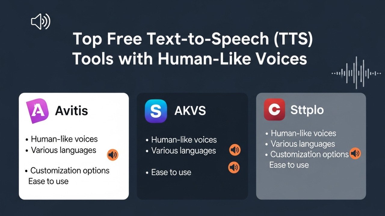 Top Free Text-to-Speech (TTS) Tools with Human-Like Voices